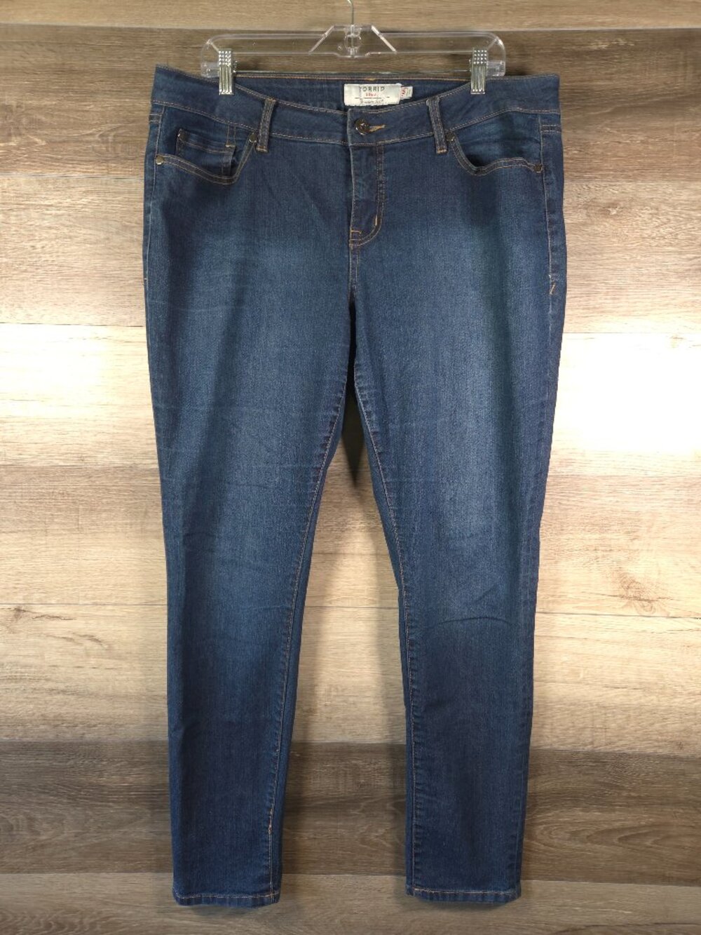 Torrid Dark Wash Skinny Ankle Jeans Women's Size 16R Stretch Denim